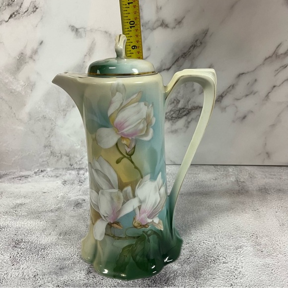 Beautiful Vintage RS Germany Large Porcelain Chocolate Pot Pitcher - Picture 15 of 16